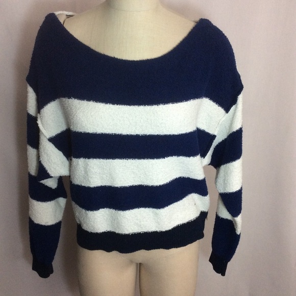 NWT Free People Candyland Pullover Navy Bl… - Picture 2 of 8